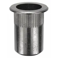 Rivet Nut: M8-1.25 Thread Size, 21.3 mm Overall Lg, 13.5 mm Insert Dia, Round, Steel, Steel, 10 PK (MPN ALS4T-8125-7.9)