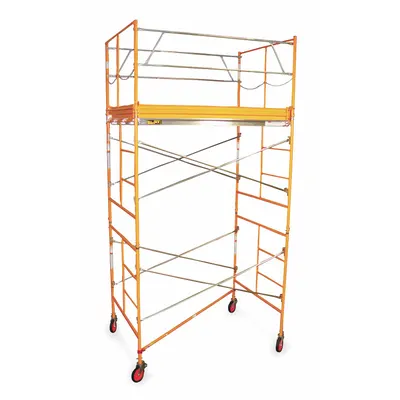BIL-JAX Scaffold Tower: Steel, 2 ft to 11 ft, 84 in x 57 in - Scaffold Towers