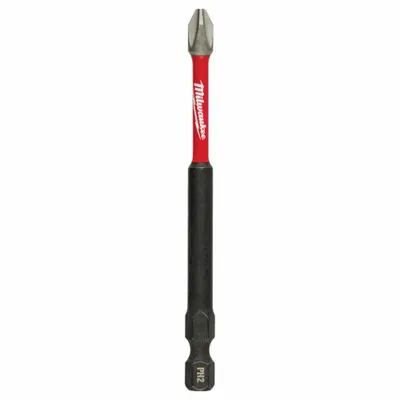 MILWAUKEE Impact Bit: Impact Bit, Imperial, PH2 Bit Industry Size, #2 Bit Size, Std - Impact Bits