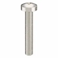 Machine Screw: M3x0.50 Thread Size, 18 mm Lg, 18-8, Stainless Steel, Plain, Pan, Phillips, 100 PK (MPN ZSCRW-239)