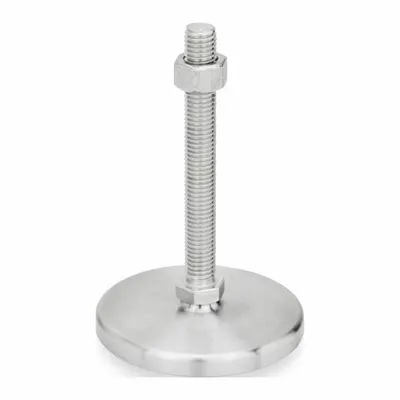 JW WINCO Swivel Male Leveling Mount, 3/8"-16 Thread, 2,473 lbf Capacity - Swivel Male Leveling Mounts