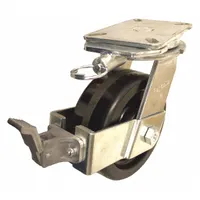APPROVED VENDOR Plate Caster: Swivel, Directional Lock/No Brake, Phenolic, 10 in Wheel Dia, Slot (MPN P29S-PH100R-18-WK-DL)