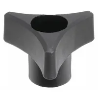 INNOVATIVE COMPONENTS Hand Knob: 3 Point, Plastic w/ Steel Thread, 1/4"-20 Thread, 1.75 in Dia (MPN GN4C----3P4L-21)