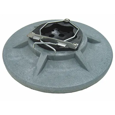 TENNANT 1220199 Pad Driver, 16 in Diameter, Round, Polyethylene Rotomold - Pad Drivers