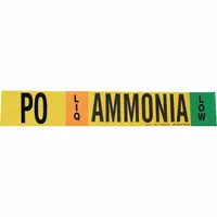 Pipe Marker: PO, LIQ, Low, Fits 2 1/2 to 7 7/8 in Pipe O.D., 1 Pipe Markers, Without (MPN 90478)