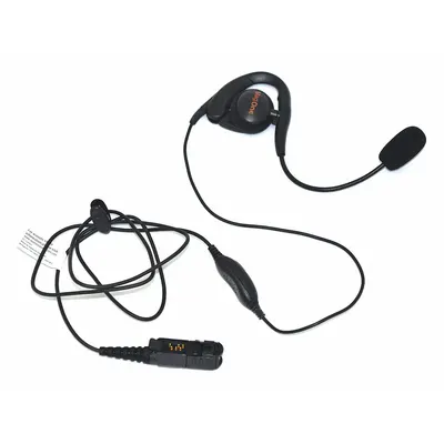 MOTOROLA Earpiece: Fits Motorola, For XPR 3000/XPR 3000e Series, D-Ring, Push To Talk - Motorola-Compatible Earpieces & Headsets
