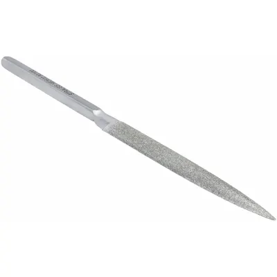 STRAUSS Habilis File: Half Round, 80_100 Grit, 4 33071/100000 in Lg without Tang - Diamond-Coated Needle Files