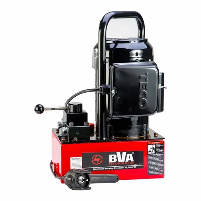 BVA HYDRAULICS Hydraulic Pump: 10,000 psi Max. Op Pressure, 293 cu in/min Max. Flow Rate - Corded High-Power Stationary Electric Hydraulic Pump Units