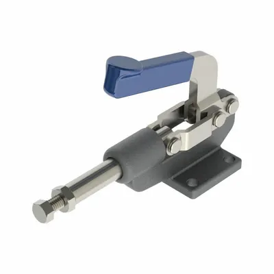 JERGENS Straight-Line Toggle Clamp: Flange Base Mounting, Std Horizontal Handle - Standard Straight-Line Toggle Clamps