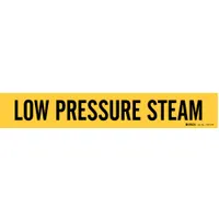 Pipe Marker: Low Pressure Steam, Yellow, Black, Fits 8 in and Larger Pipe O.D., 1 Pipe Markers (MPN 7179-1HV)