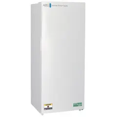 This upright general purpose lab freezer provides 14 cubic feet of storage capacity with a temperature range of -20°C to -15°C. It features an auto defrost method and a swing solid door with a right hinge. Suitable for storing biological samples, reagents, and other temperature-sensitive materials in research, clinical, and pharmaceutical settings.