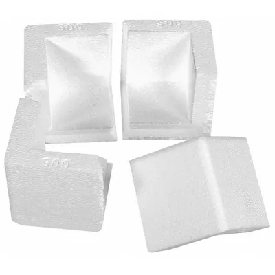 POLAR TECH Corner Protector: 3 in Lg, 3 in Dp, 3 in Ht, 3/4 in Thick, White, Corner Corner Protector - Foam Corner Protectors