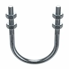 This steel U-bolt is designed for securing 3-inch pipe, conduit, or tubing to structural supports. It features a 1/2"-13 thread size and a 5-3/4-inch inside height. Commonly used in plumbing, HVAC, and industrial piping systems. Sold in a 5-pack.