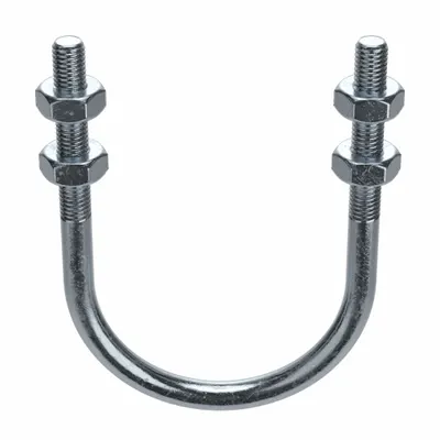 Standard U-Bolt: 1/2"-13 Thread Size, For Pipe Size 3 in, 5 3/4 in Inside Ht - Standard U-Bolts