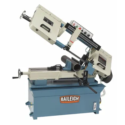 BAILEIGH INDUSTRIAL Band Saw: 8 13/16 in x 13 1/2 in, 82 to 235 SFPM, 0° to 45°, 1 Phase - Mitering Manual Horizontal Band Saws