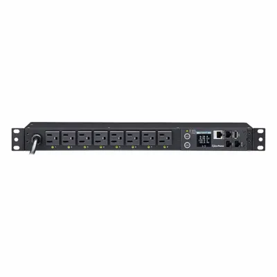 CYBER POWER Power Distribution Unit: Single-Phase, 8 Outlets, (8) NEMA 5-15R, Metered - Locally-Monitored Metered PDUs