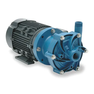 FINISH THOMPSON Magnetic Drive Pump: Polypropylene, 3/4 hp Horsepower, Three Phase - Magnetic-Drive Straight Centrifugal Pumps
