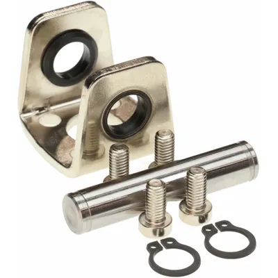 SMC Mounting Bracket: Clevis Mount Type, Fits 25 mm Bore Dia, Carbon Steel - Clevis Mounting Hardware