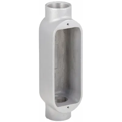 HUBBELL KILLARK Conduit Outlet Body: Aluminum, 1 1/2 in Trade Size, C Body, 36 cu in Body Capacity - C - Straight Type