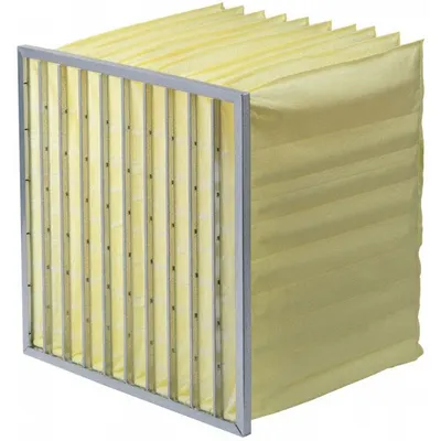 OEM Pocket Air Filter: 24 in x 24 in x 22 in, MERV 15, Yellow, Fiberglass - MERV 15 Pocket Air Filters