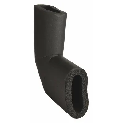 K-FLEX USA Pipe Fitting Insulation: 90° Elbow, 3/4 in Thick, 4 1/8 in ID, Buna-N Rubber/PVC - Buna-N/PVC Elbow Insulation