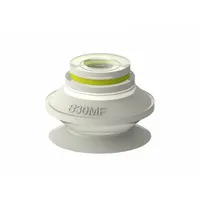 PIAB Vacuum Pad: w/o Adapter, 53.01 mm Pad Dia, Thermoplastic Elastomer, 81A, White, 17.53 mm Pad Ht (MPN B30MF.40)