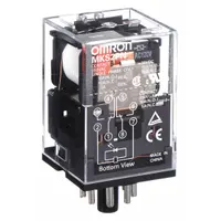 OMRON General Purpose Relay: Socket Mounted, 10 A Current Rating, 120V AC, DPDT, 8 Pins/Terminals (MPN MKS2PNAC120)