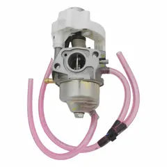 This HONDA carburetor assembly, part number 16100-Z0V-D12, is designed for use in EU3000IS1A generators. It mixes air and fuel for engine combustion. Cross-referenced as No. 6NCK9.