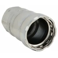 VIEGA MEGAPRESS Crimp Adapter Fitting: 2 in Pipe x 1 in Pipe Size, Press-fit x FNPT, Steel, EPDM (MPN 25635)