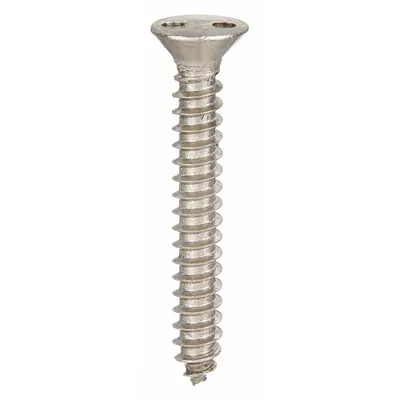 TAMPER-PRUF SCREW Tamper Resistant Screw: #8 Size, 1/2 in Lg, Stainless Steel, Plain, Spanner - Flat Head Sheet Metal Screws