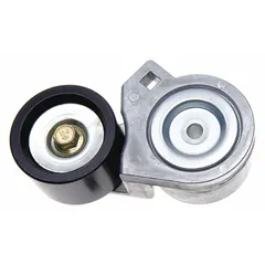 Self-adjusting belt tensioner for maintaining proper tension on serpentine or accessory drive belts in heavy-duty vehicle applications. Features a single steel pulley with a 3-inch outside diameter for reliable belt grip and reduced wear.