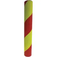 Reflective Tape: Construction/Emergency Vehicles/Utility, Fluorescent Lime/Red, 30 in Wd, 50 yd Lg (MPN V98-77675-300150)