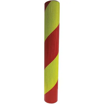 ORALITE Reflective Tape: Construction/Emergency Vehicles/Utility, Fluorescent Lime/Red - Vehicle Reflective Tapes