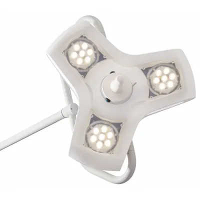 BURTON Examination Light: LED, 100,000 Lux @ 1m, Wall, 4300K, 95 CRI, 45 W Watt - Wall-Mount Medical Lights