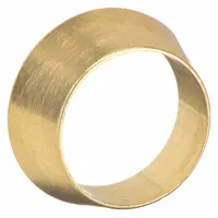 PARKER Compression Fitting Ferrule: 3/8 in OD Size, Compression, Brass (MPN 6FF6-B)