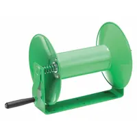 SPEEDAIRE Hand Crank Hose Reel: 100 ft (3/8 in I.D.), 22 in L x 10 5/8 in W x 11 5/8 in H, Nitrile
