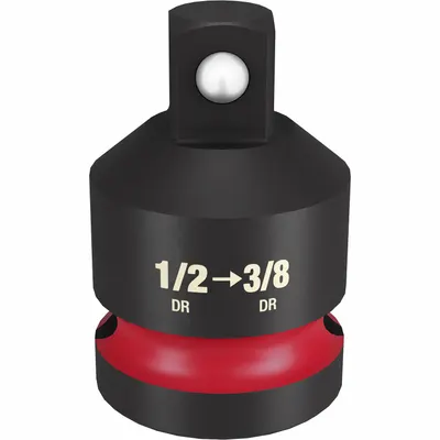 MILWAUKEE IMPACT REDUCER: 1/2 in Input Drive Size, Black Phosphate - 1/2" Drive Impact Socket Adapters