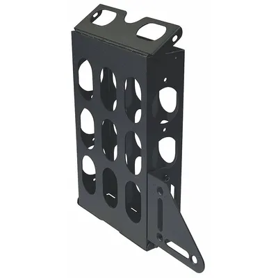 VIDEO MOUNT PRODUCTS Computer Holder: Max. 25 lb, Fixed, Powder Coated, Black - Fixed Television Mounts