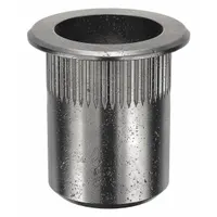 Rivet Nut: M10-1.50 Thread Size, 18.4 mm Overall Lg, 13.5 mm Insert Dia, Round, Steel, Steel, 10 PK (MPN ALS4T-1015-3.8)
