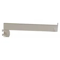 ECONOCO Straight Arm: Single, 1 in Slot Spacing, 1/2 in Slot Lg, 1/4 in x 12 in x 3 in, Chrome (MPN RS/12)