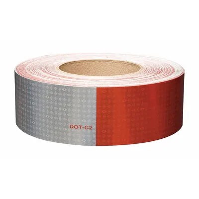 ORALITE Reflective Tape: Construction/Emergency Vehicles/Trucks and Trailers, Red/White - Vehicle Reflective Tapes