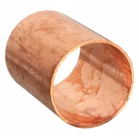 NIBCO Sweat Fitting Coupling: 1/4 in CTS x 1/4 in CTS, Cup x FTG, No Center Stop, Wrot Copper (MPN 601-1/4)