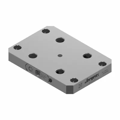 JERGENS Receiver Base: Quick-Loc, Rectangular, Alloy Steel, 160 mm W x 229 mm L x 27 mm H - Quick-Loc Receiver Bases