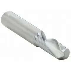 Solid carbide spiral O-flute upcut router bit designed for high-speed routing of aluminum. The 1/2" cut diameter and 1-3/8" length of cut facilitate chip evacuation and clean edge finish in industrial machining applications.