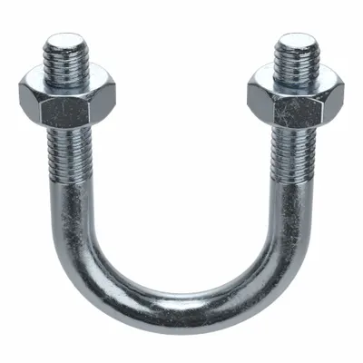 Standard U-Bolt: 1/4"-20 Thread Size, For Pipe Size 3/8 in, 1 1/4 in Inside Ht - Standard U-Bolts