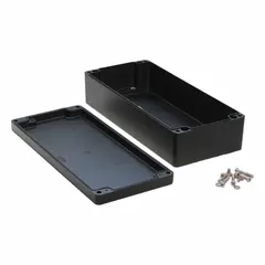 This HAMMOND fiberglass submersible enclosure measures 14 in x 6 in x 4 in and uses a screw-on closure method. It carries NEMA ratings 12, 13, 4, 4X, 6, and 6P, making it suitable for indoor and outdoor applications requiring protection against dust, water, and corrosion. Knockouts are not included.