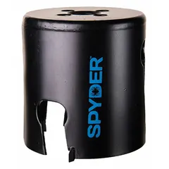 This multi-material-cutting hole saw has a 2-9/16 in diameter with 1 tooth per inch for aggressive cutting. It features a 1/2"-18 thread size and a maximum cutting depth of 2 in. Suitable for cutting wood, metal, plastic, and drywall in maintenance, electrical, and plumbing applications.