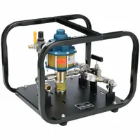 WHEELER-REX Hydrostatic Test Pump: Roll Cage, 10,000 psi Max. Discharge Pressure, 0.1 gpm Max. Flow (MPN 32450)