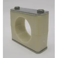 BEHRINGER PIPE SYSTEMS Beta Clamp: Smooth Bore, 316 Stainless Steel Clamp, Santoprene Cushion (MPN SBX7250-SP)