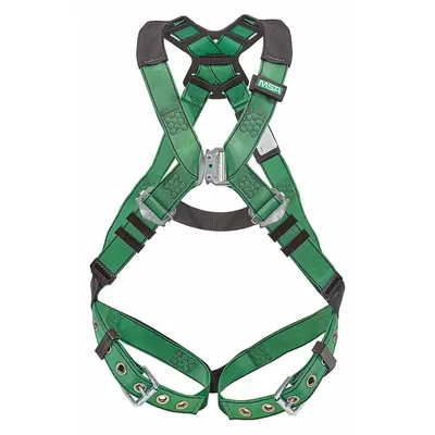 MSA Fall Protection Harness: 400 lb Wt Capacity, Vest Harness, Quick-Connect / Tongue - Vest-Style Harnesses for General Fall Arrest